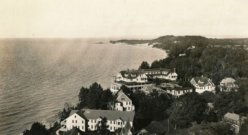 Beach Hotel - Vintage Postcard (newer photo)